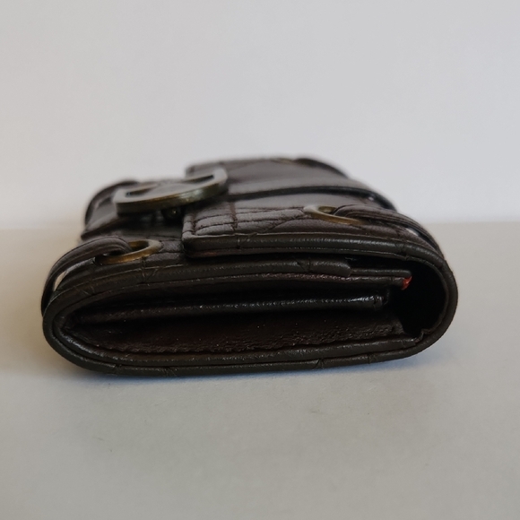 Dior Brown Carnage Quilted Wallet with Bronze Colored Accents - Picture 4 of 16